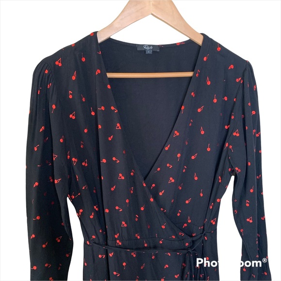 Rails Lola Metallic Cherries Wrap Dress - Picture 6 of 9